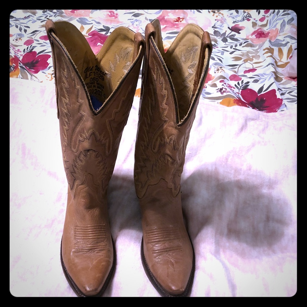 Leather Cowgirl Boots
